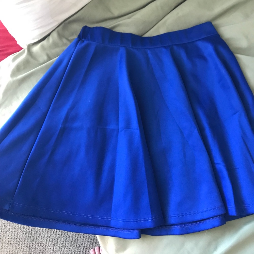 Royal blue skater skirt